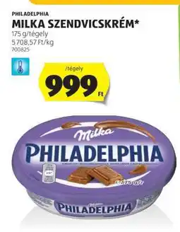 ALDI Philadelphia Milka Szendvicskrém ajánlat