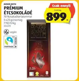 ALDI MOSER ROTH PRÉMIUM ÉTCSOKOLÁDÉ ajánlat