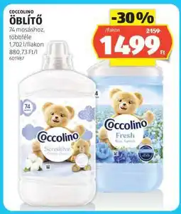 ALDI Coccolino Öblítő ajánlat