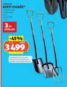 ALDI GARDENLINE KERTI ESZKÖZ ajánlat