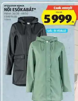 ALDI UP2FASHION WOMEN NŐI ESŐKABÁT ajánlat