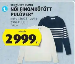 ALDI UP2FASHION WOMEN NŐI FINOMKÖTÖTT PULÓVER ajánlat