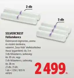 Lidl Silvercrest Fóliatekercs ajánlat