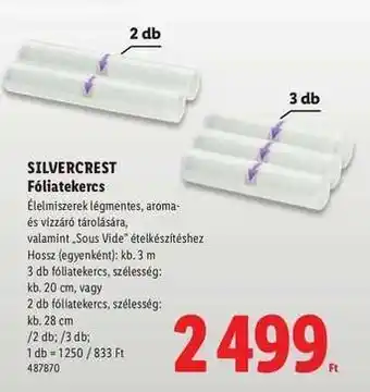 Silvercrest Fóliatekercs