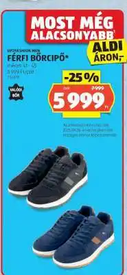 ALDI Férfi bőrcipő ajánlat