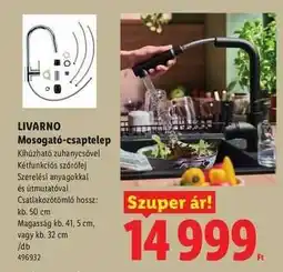 Lidl Livarno Mosogató-csaptelep ajánlat