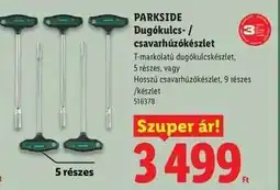 Lidl PARKSIDE Dugókulcs- / csavarhúzókészlet ajánlat