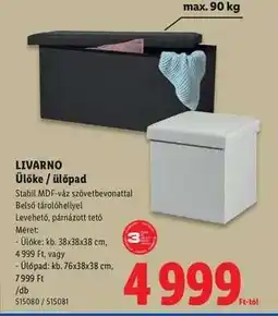 Lidl LIVARNO Ülőke / ülőpad ajánlat