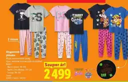 Lidl Kisgyermek pizsama ajánlat