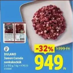Lidl DULANO Jamon Curado sonkakockák ajánlat