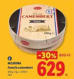 Lidl Milbona Francia Camembert ajánlat