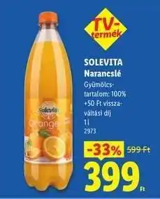Lidl SOLEVITA Narancslé ajánlat