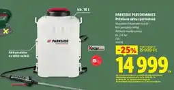 Lidl PARKSIDE PERFORMANCE Prémium akkus permetező ajánlat