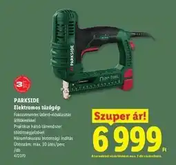 Lidl PARKSIDE Elektromos tűzőgép ajánlat