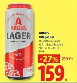Lidl Argus ajánlat