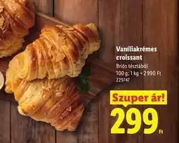 Lidl Vaníliakrémes croissant ajánlat