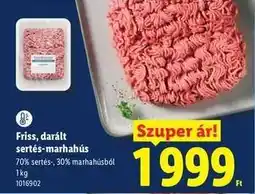 Lidl Friss darált sertés-marhahús ajánlat