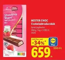 Lidl MISTER CHOC Csokoládérudacskák ajánlat