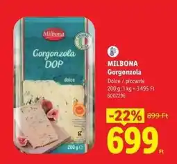 Lidl MILBONA Gorgonzola ajánlat