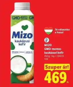 Lidl MIZO GMO-mentes kaukázusi kefir ajánlat