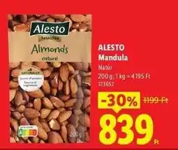 Lidl ALESTO Mandula ajánlat