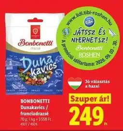 Lidl Bonbonetti Dunakavics / franciadrazsé ajánlat
