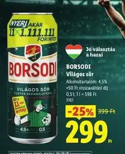 Lidl BORSODI ajánlat