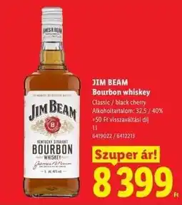 Lidl JIM BEAM Bourbon whiskey ajánlat