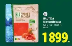 Lidl NAUTICA Bio füstölt lazac ajánlat