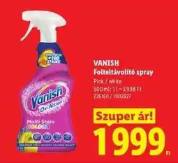 Lidl VANISH Folttisztító spray ajánlat