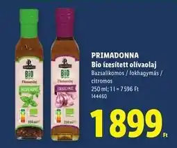 Lidl PRIMADONNA Bio ízesített olívaolaj ajánlat