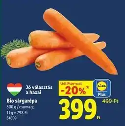 Lidl Bio sárgarépa ajánlat