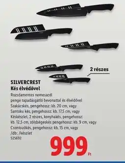 Lidl SILVERCREST Kés élvédővel ajánlat