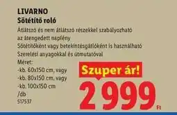 Lidl Livarno Sötétítő roló ajánlat