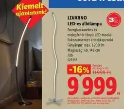 Lidl Livarno LED-es állólámpa ajánlat