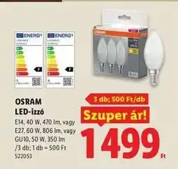 Lidl OSRAM LED-izzó ajánlat
