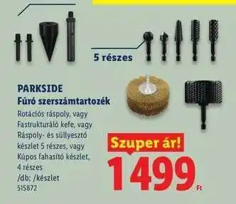 Lidl Parkside Fúró szerszámtartozék ajánlat