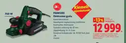 Lidl PARKSIDE Elektromos gyalu ajánlat