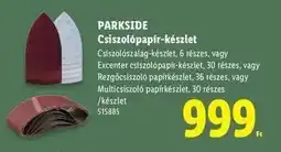 Lidl PARKSIDE Csiszolópapír-készlet ajánlat