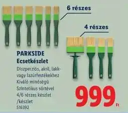Lidl PARKSIDE Ecsetkészlet ajánlat