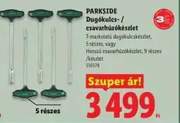 Lidl PARKSIDE Dugókulcs- / csavarhúzókészlet ajánlat