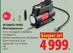 Lidl Ultimate Speed Mini kompresszor ajánlat