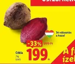 Lidl Cékla ajánlat