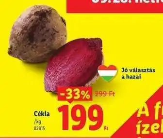 Lidl Cékla ajánlat