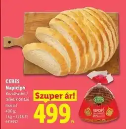Lidl CERES Napicipó ajánlat