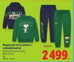 Lidl Kisgyermek licenc pulóver / szabadidőnadrág ajánlat