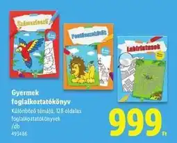 Lidl Gyermek foglalkoztatókönyv ajánlat