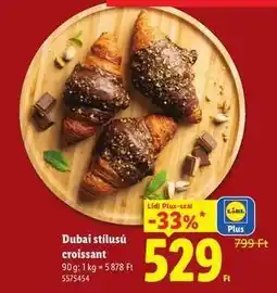 Lidl Dubai stílusú croissant ajánlat