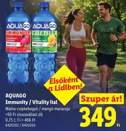 Lidl Aquago immunity / vitality ital ajánlat