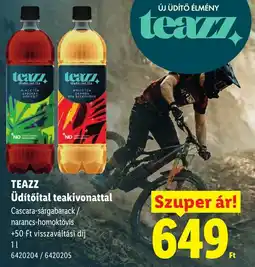 Lidl Teazz üdítőital teakivonattal ajánlat